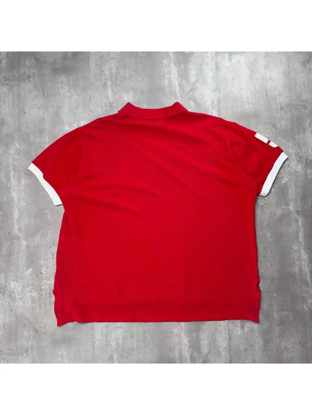 Vintage Red Polo Ralph Lauren Big Pony Polo Shirt